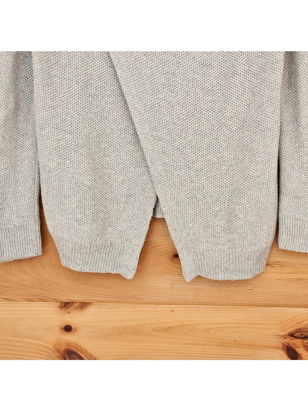 Madewell Province Cross-Back Pullover Sweater Small Heather Dovetail Knit EUC